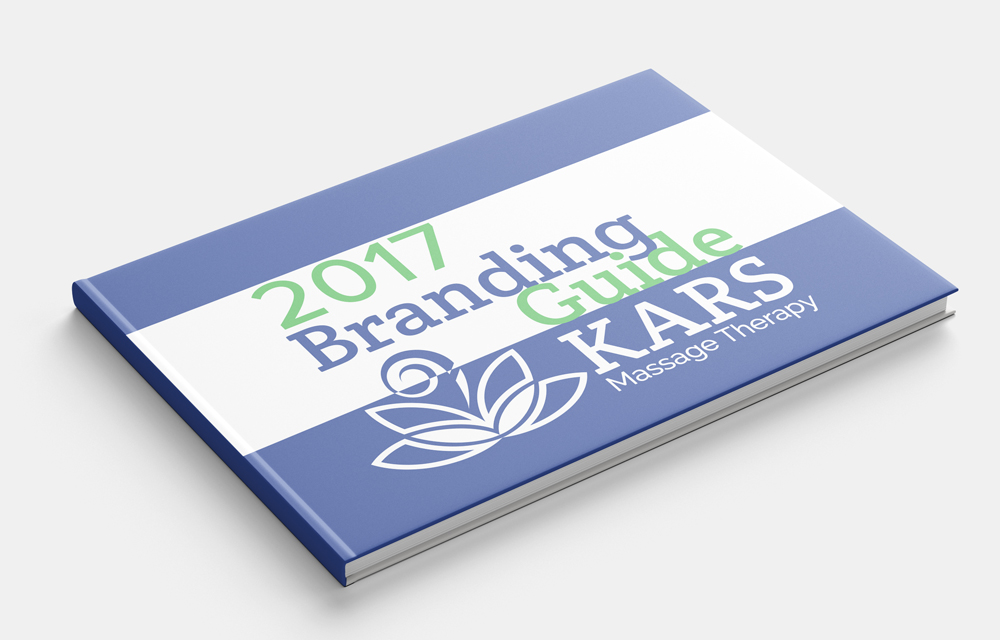 Kars Massage Therapy Branding Guide Book Cover