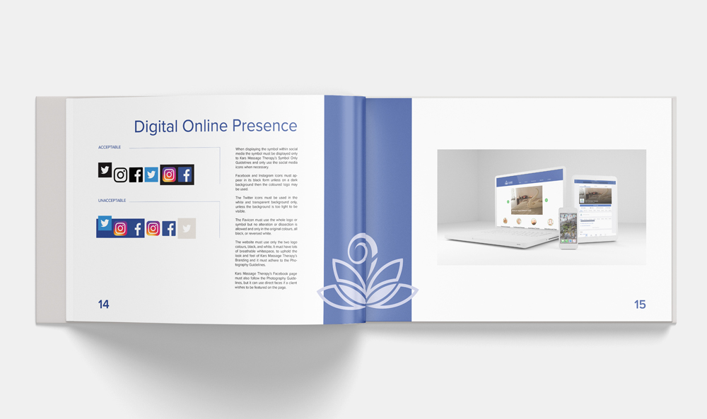 Kars Massage Therapy Branding Guide Book
