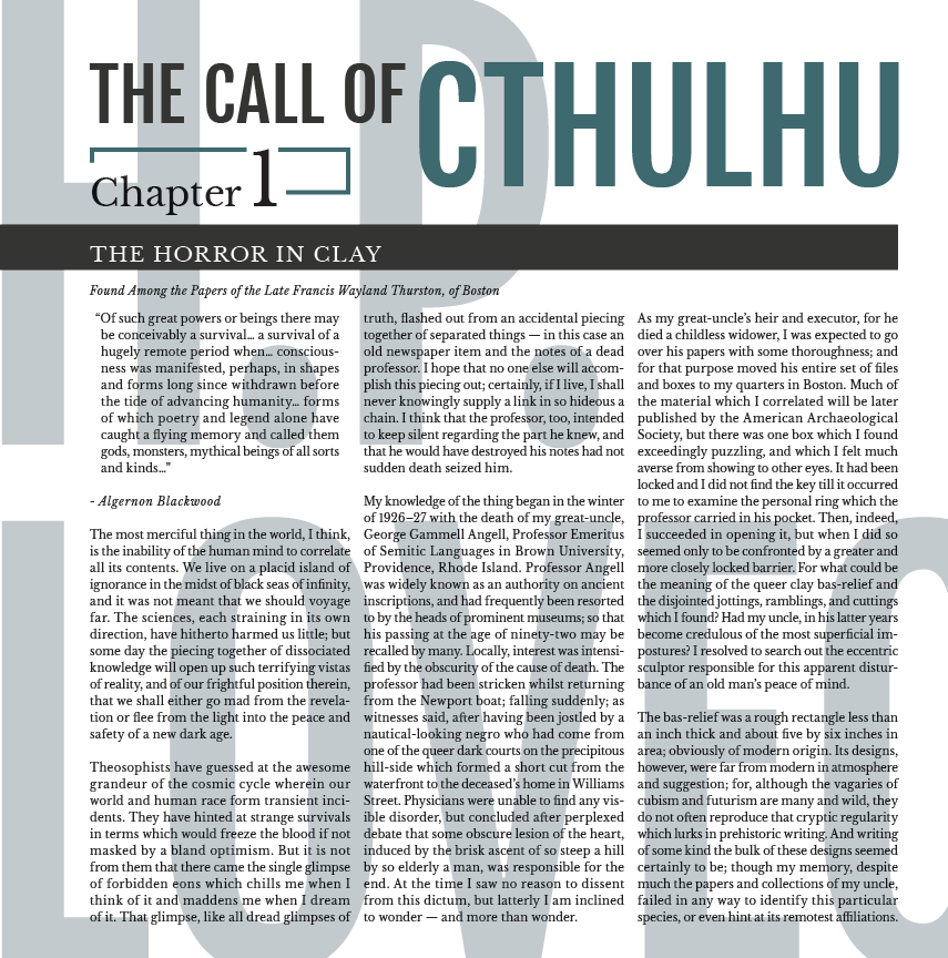 Cthulhu Book page 1