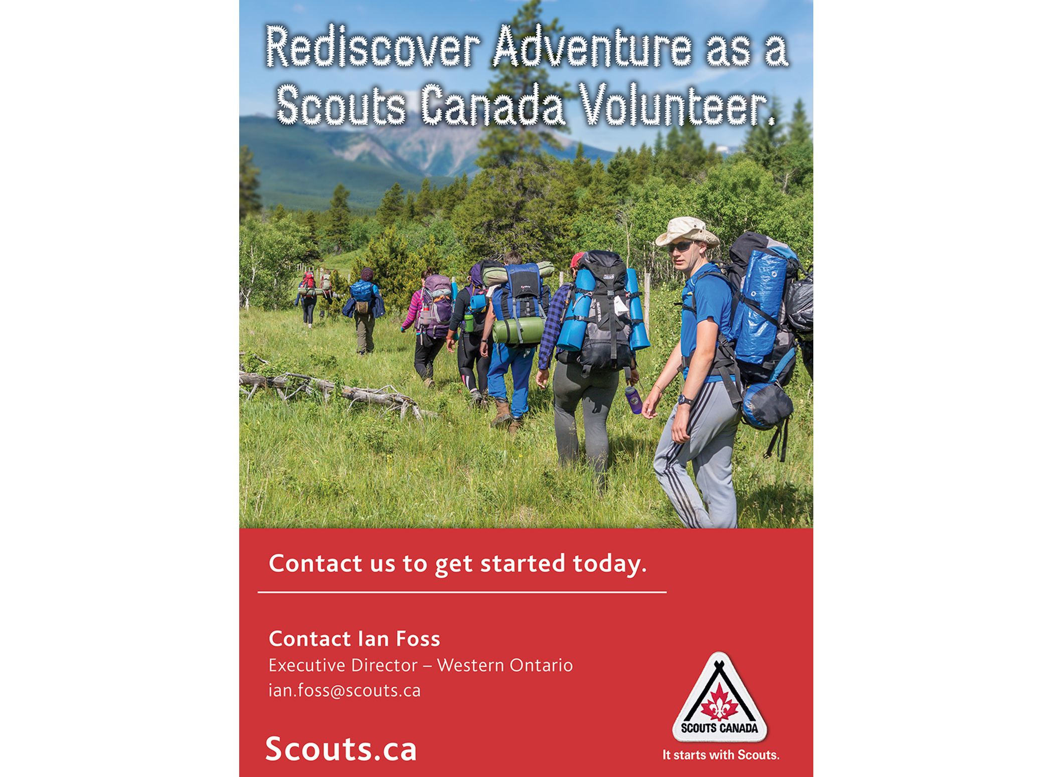 Scouts Canada Brand Center Advertisement Poster